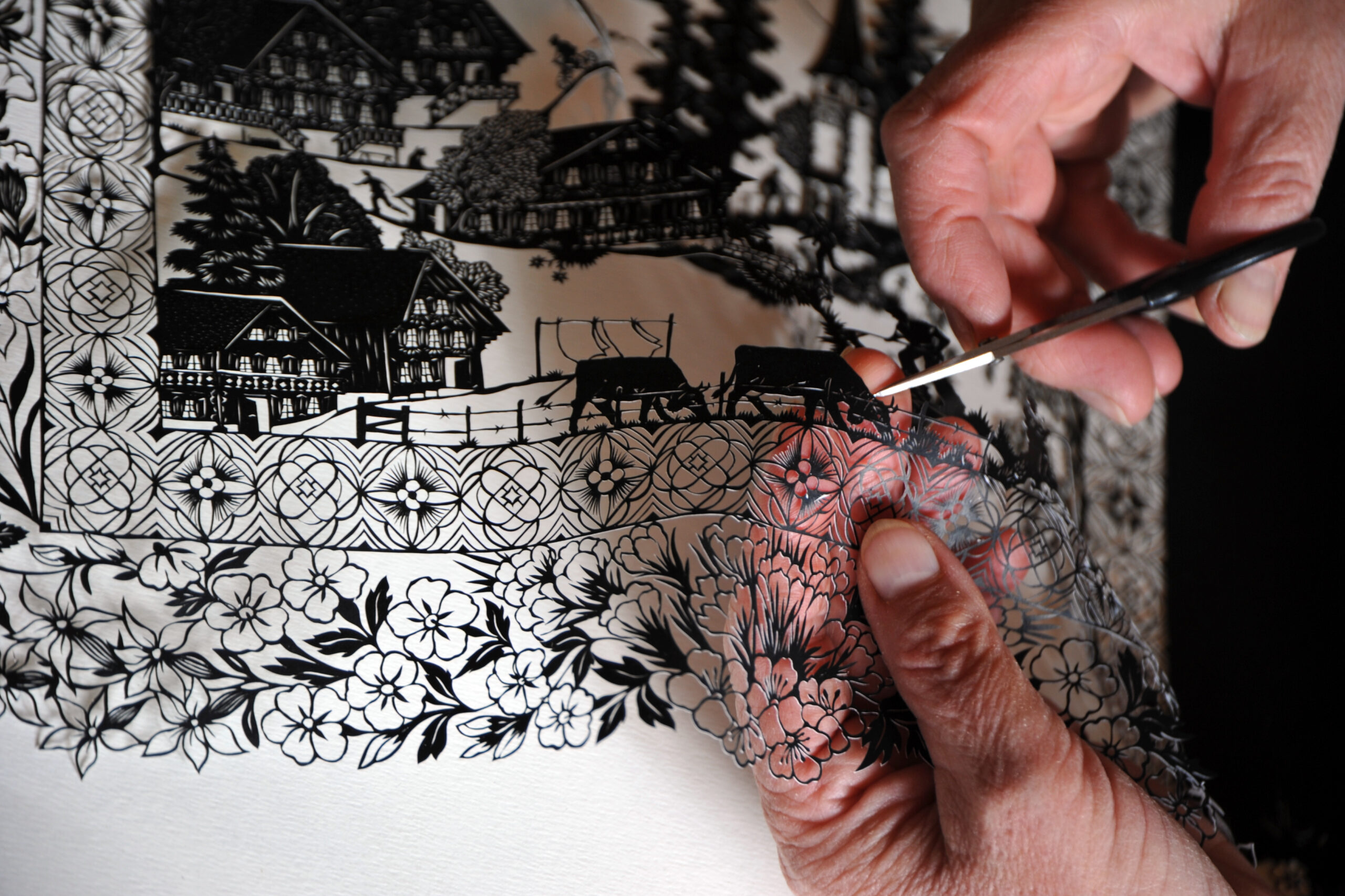 Découpage aux ciseaux