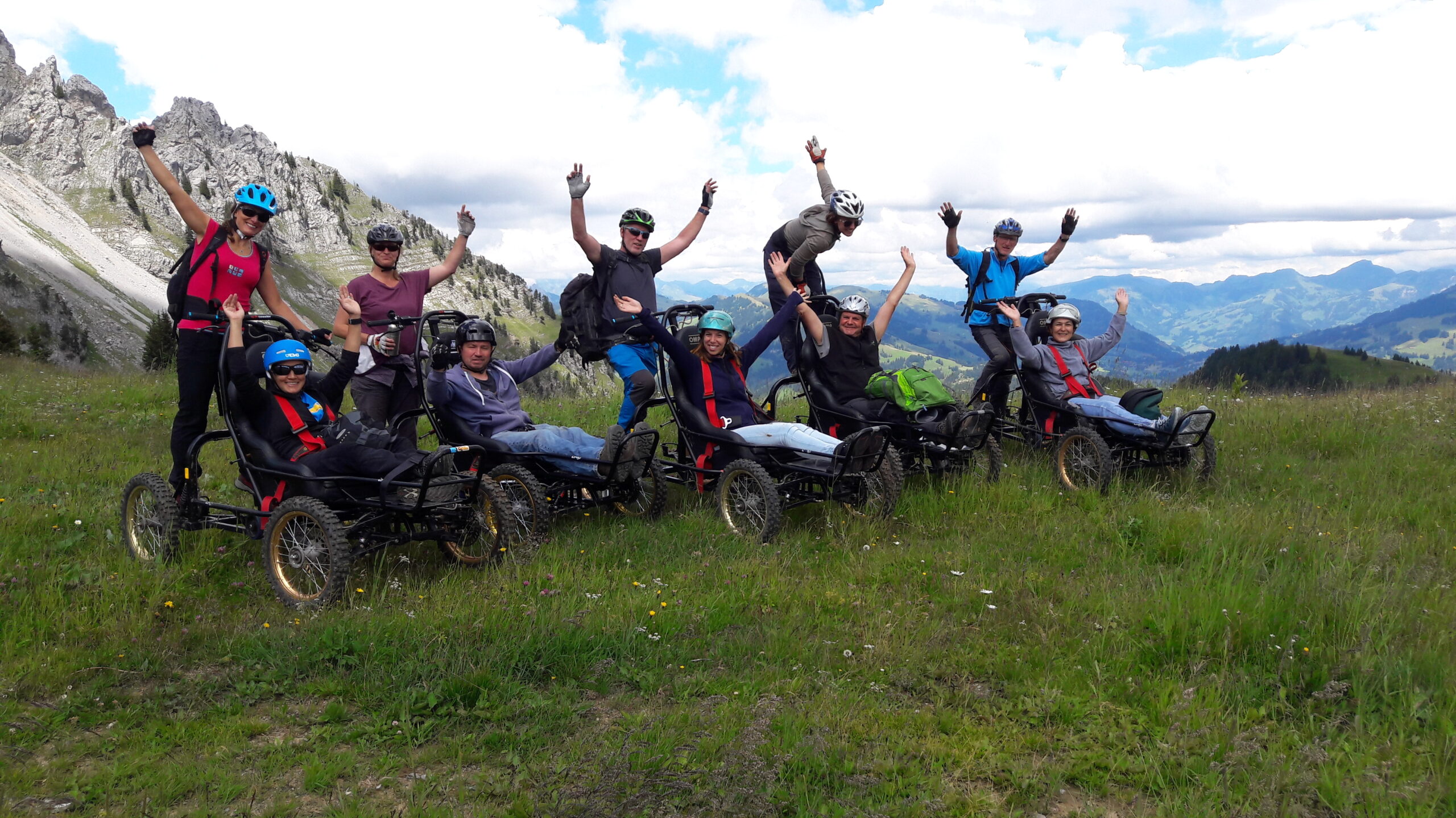 Descente en cimgo à la Videmanette