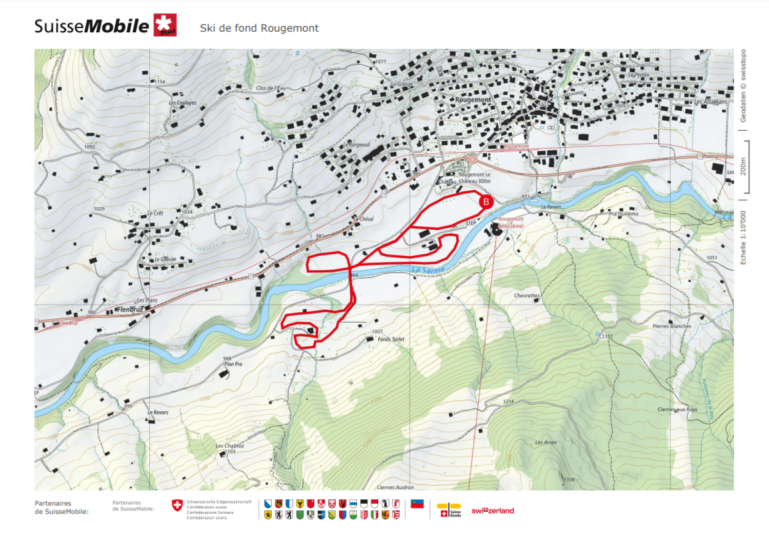 Tracé de ski de fond – Boucle du Château